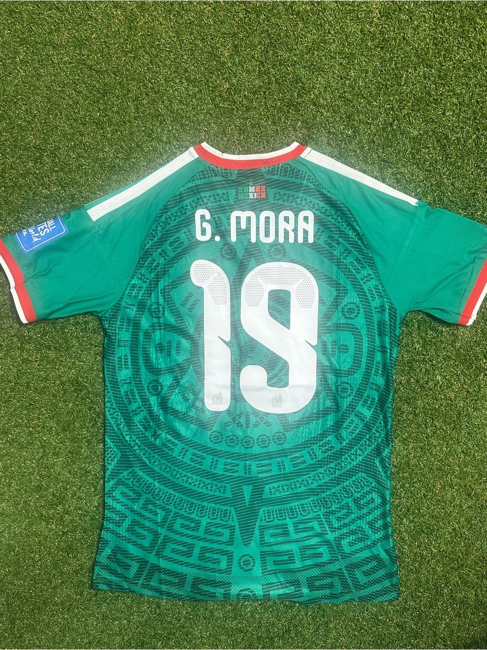 Adidas Mexico Authentic Home Jersey Bundle #16 and #19 Player Version World Cup - Picture 10 of 12